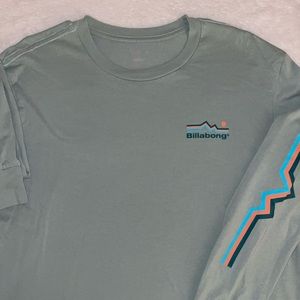 Green long sleeve Billabong T-shirt